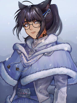 Ishgardian winter attire by https://x.com/s0u_mitsuki