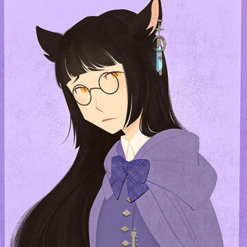 Ujo's days in Sharlayan. By https://toyhou.se/Wacchi